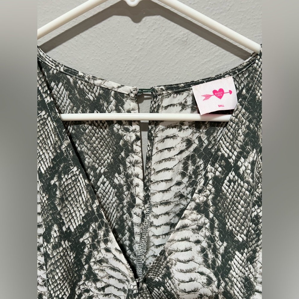 BuddyLove Connie Tie Front Mini Dress - Picture 5 of 5